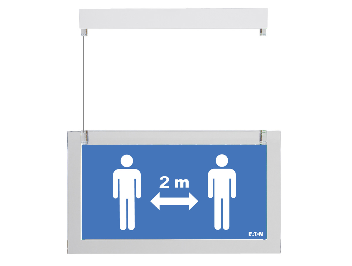 Social Distance Sign. Wire Mount